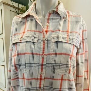 Banana Republic Plaid Button-Up Shirt